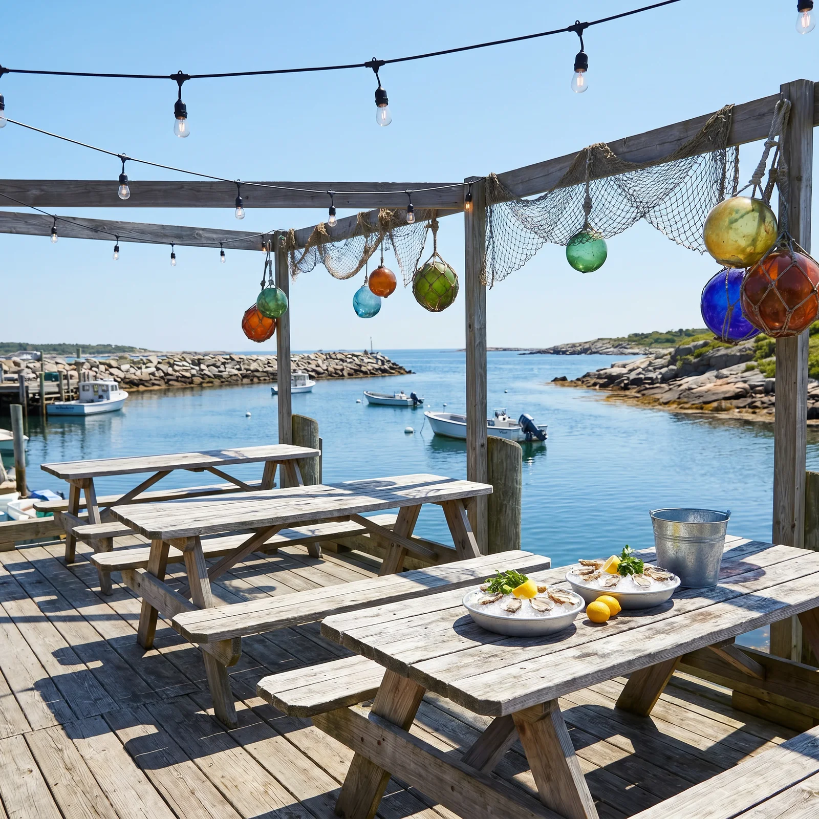 The dockside patio